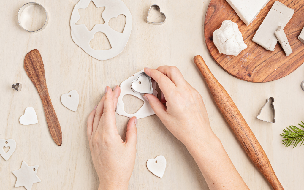 Website Event Feature Image DIY Air Dry Clay Christmas Tree Ornaments